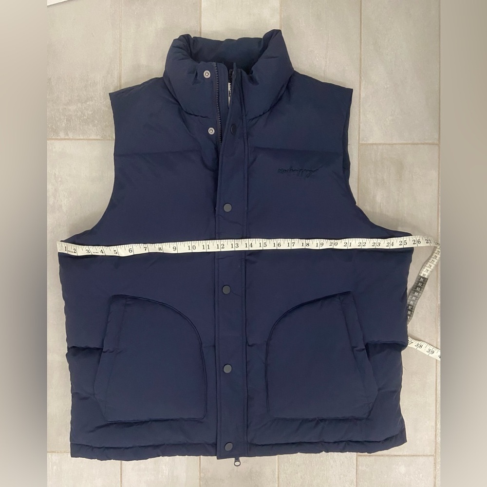 NWT MadHappy Winter 1 Puffer Vest Navy Blue Size Large - Picture 8 of 14